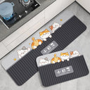 Cartoon Soft Diatom Ooze Kitchen Floor Mat Non-Slip Oilproof