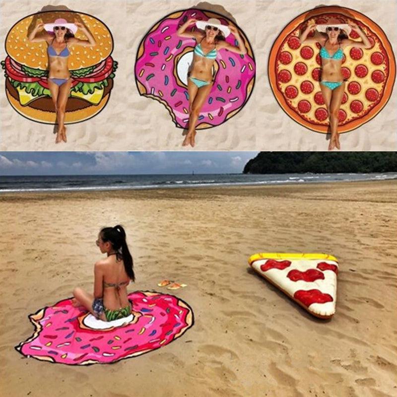 Ultra-Light Beach Towel Beach Mat Anchor Background Cloth Tapestry round Rectangular Veils Sunscreen Polyester Shawl Scarf