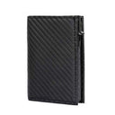 Multifunctional Aluminum Alloy Men's Leather Wallet RFID Anti-Magnetic