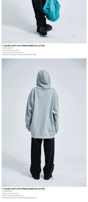 A Square Root Casual Thin Fleece Hoodie Embroidered Design