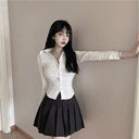 White Shirt Pure Desire Slim-Fit Korean Style Fashion