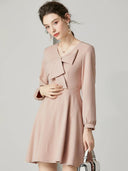 Lotus Pink Dress: Spring Fashion Elegance and Style Chic