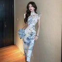 Luxury Cheongsam Dress: Retro Commuting Elegance Women