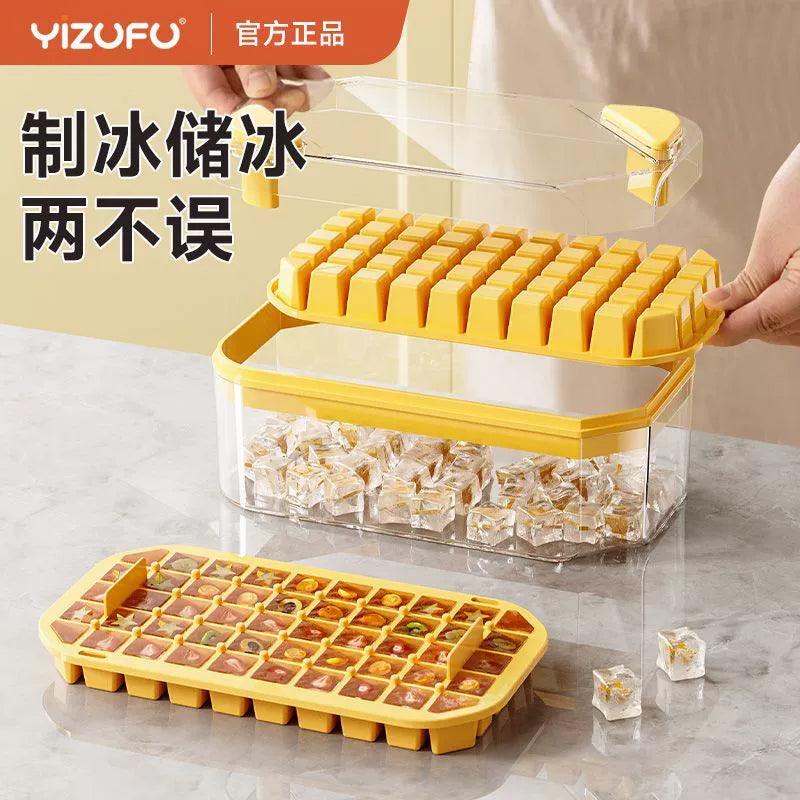 Ice Cube Mold Food Grade For Home Press Ice Tray Homemade Handy Gadget Ice Maker Ice Storage Box Freeze Refrigerator Ice Pack