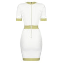 White Bandage Dress: Sexy Short Sleeve Statement Piece