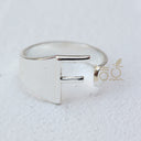 DIY Ornament Accessories Cooperized Silver Ring Letters Ring