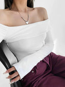 ZR Fashion Strapless T-Shirt Stylish Streetwear for Spring