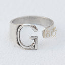 DIY Ornament Accessories Cooperized Silver Ring Letters Ring