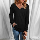 2023 Fall Thin Long Sleeve Pullover T-shirt for Women