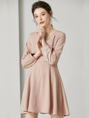 Lotus Pink Dress: Spring Fashion Elegance and Style Chic