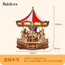 Rolife Ruolai Sunset Amusement Park Music Box Wooden Model