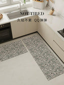 Pu Shang Kitchen Floor Mat Waterproof Oil-Proof Washable Carpet