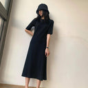 Chic Black Korean Style T-shirt Skirt Summer Essential Fashion