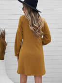 2024 Mid-Length Autumn and Winter Dress Sweater Women's Fashion Loose Round Neck Pullover Skirt