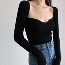 French Retro Chic Square Collar Sweater Stylish Allure