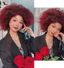 Embrace Style Afro Kinky Curly Wig Fluffy Bangs Fit Comfort