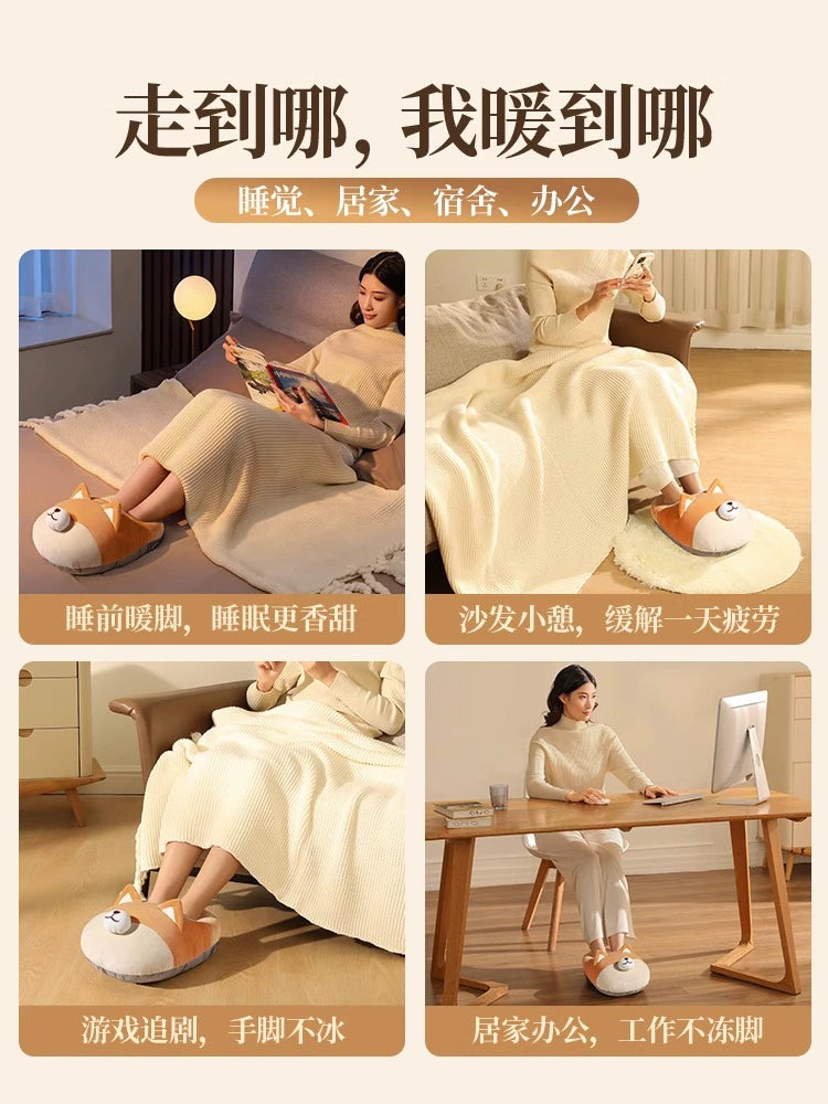 German Fantastic Foot Warming Appliance Winter Sleep Bed Dedicated Office Desk Charging Feet Warmer New Arrival Electric Hot Water Bag