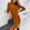 Spring Chic Cut-Out Women's Dress for Party Casual Style