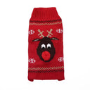 Christmas Pet Clothes Red Nose Deer Sweater For Dogs