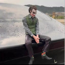 Heath Ledger Doll Car Tail Sitting Doll for Collectors Gift