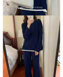 Classic Style Cashmere Sweater Suit Women's Two-Piece Set