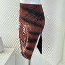 Wild Attraction: Chic Animal Print Mesh Skirt High Waist