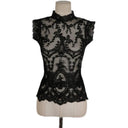 Black Lace Mesh Shirt: Summer Fashion Elegance for Women