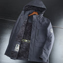 Trendy Warm Outdoor Fleece Lined Coat Windproof for Autumn