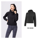 Yoyoplus Slim Looking Loose Long Sleeve Hooded Jacket for Women