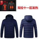 Smart Charging Down Cotton Jacket for Stylish Warmth