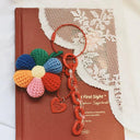 Niche Vintage Weave Colorful Flower Wool Hanging Ornaments