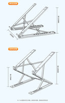 Paifan Laptop Heightening Bracket Adjustable Aluminum Alloy