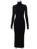 Ahagaga Long Sleeve Dress Chic Fall/Winter Fashion Essential