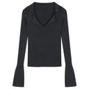 Japanese Style Cotton Long Sleeve Slim Fit Sweater Fall Sophistication