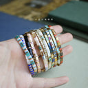 Add Several Miyuki Miyuki Tila Imitating Stone Colorful Bracelet