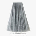 Starry Sky Sequined A-line Dress Glamorous Winter Fashion