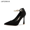 Spring Stiletto Heels Korean Version Style With Buckle Strap