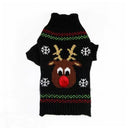 Christmas Pet Clothes Red Nose Deer Sweater For Dogs