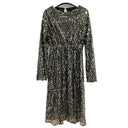 Bling Sequin Sparkle High-Waist Gown Elegant Evening Dress