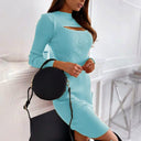 Spring Chic Cut-Out Women's Dress for Party Casual Style