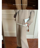 Classic Style Cashmere Sweater Suit Women's Two-Piece Set