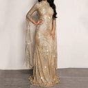 Elegant Silver Evening Gown Chic Design Timeless Glamour