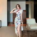 Pure Desire Retro Floral Dress Stylish Summer Charm Elegance