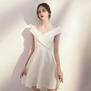 Engagement White Banquet Dress Trendy Outfit for Events