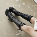 Chunky Heel Martin Boots Stylish Trendsetter Footwear Online