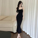 Seductive Lace-up Fishtail Tube Dress Elegant Alluring Choice