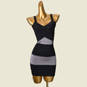 Bodycon Bandage Dress: Sexy V-neck Knit Dress for Women