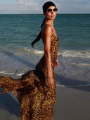 Leopard Print Maxi Dress: Beach Party Chic Style