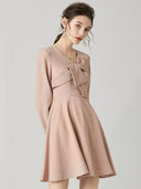 Lotus Pink Dress: Spring Fashion Elegance and Style Chic