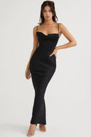 Elegant Satin Dress: Sophisticated Winter Party Style Now